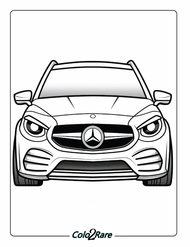 Disegni di Mercedes da Colorare e Stampare