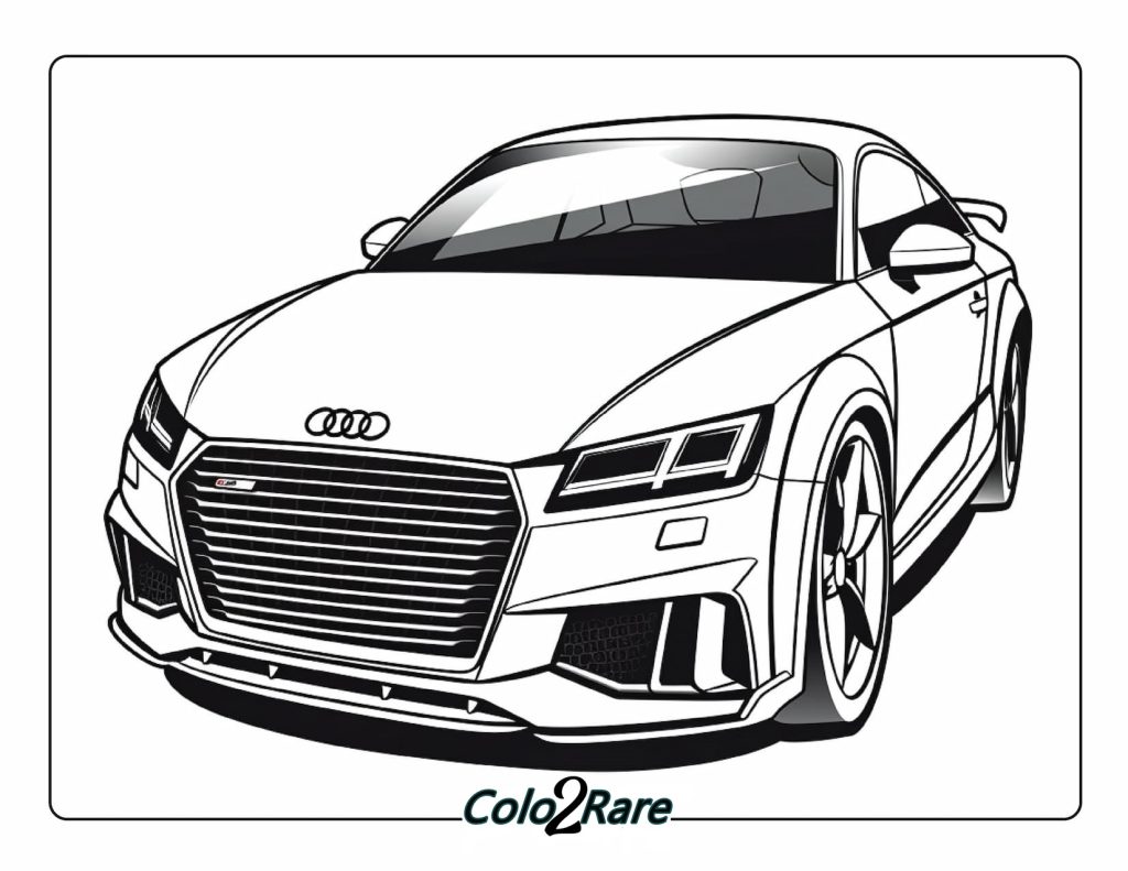 Disegni di Audi da colorare