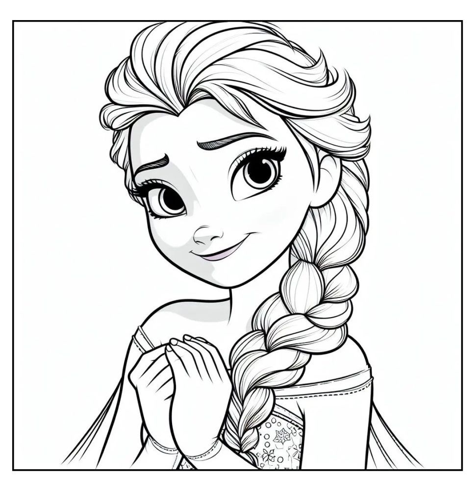 Disegni di Elsa da Colorare