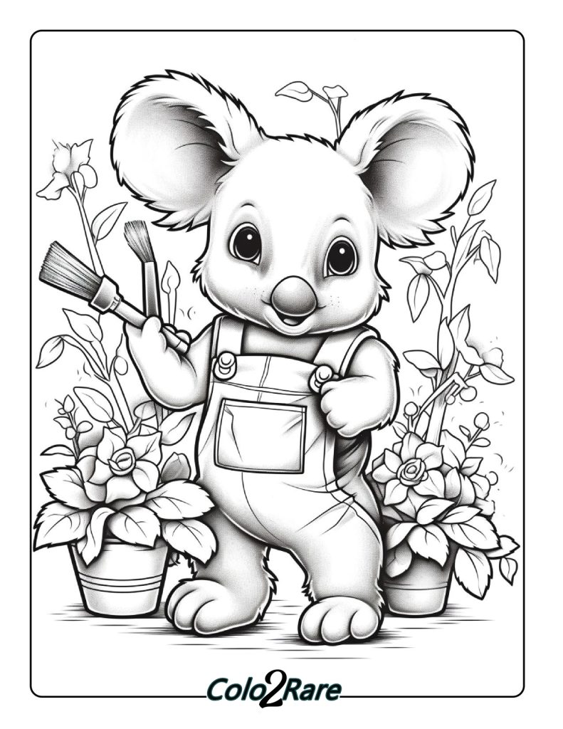 Koala Disegni da Stampare e Colorare