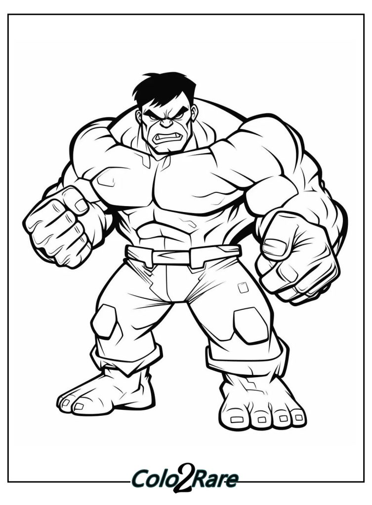 Disegni di Hulk il Supereroe da Colorare