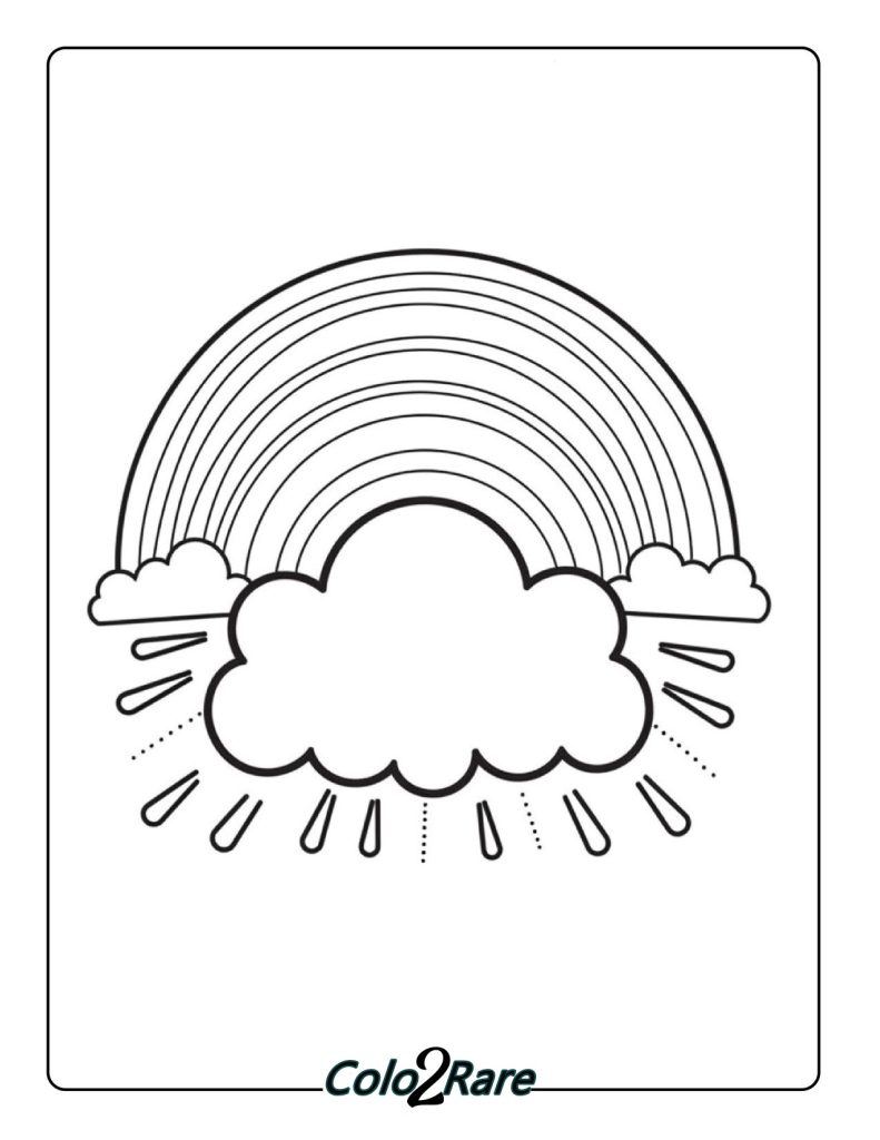 Arcobaleno: pagine da colorare e stampabili