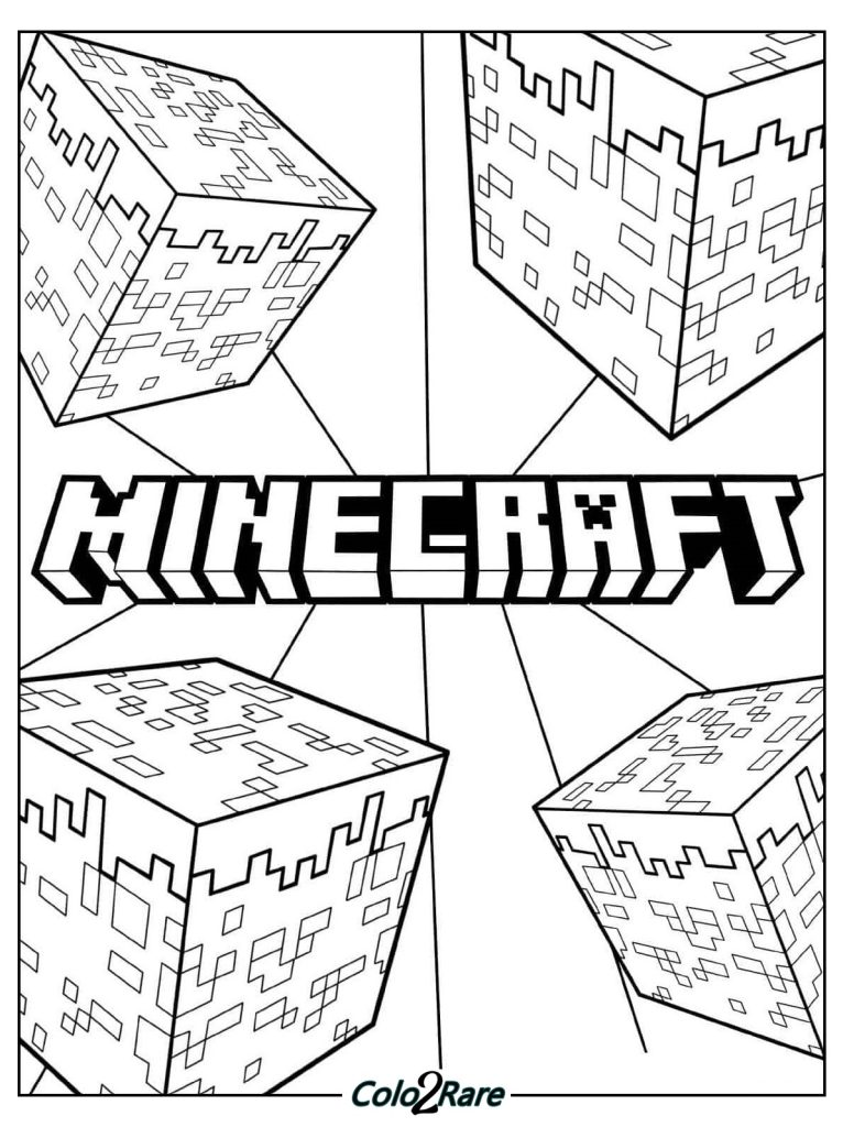 Logo di Minecraft da Colorare