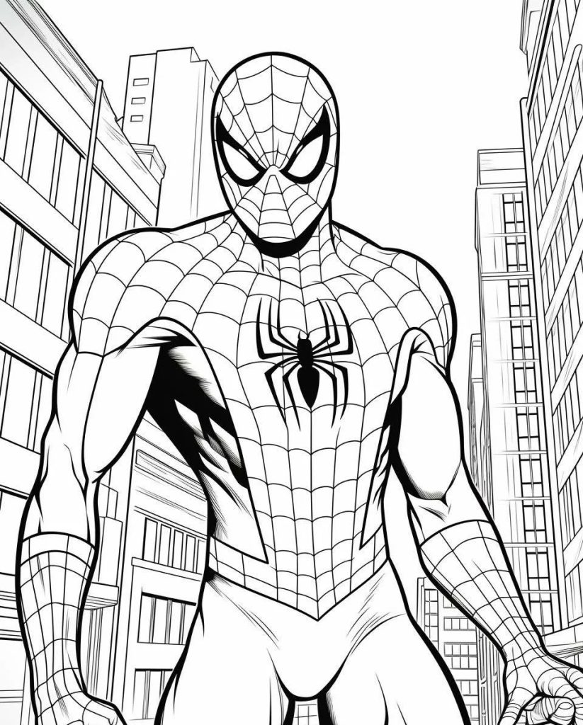 Spiderman disegni da colorare e da stampare