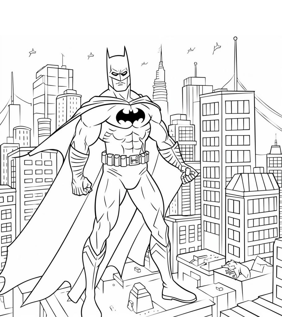 Batman disegni da colorare e da stampare