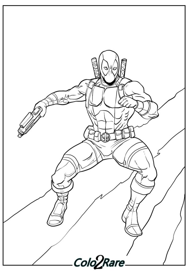 Disegni Deadpool Da Colorare Per Bambini