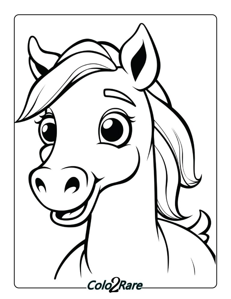 Disegni di Pony da Colorare. 24 Pagine Pony da Colorare – Stampa