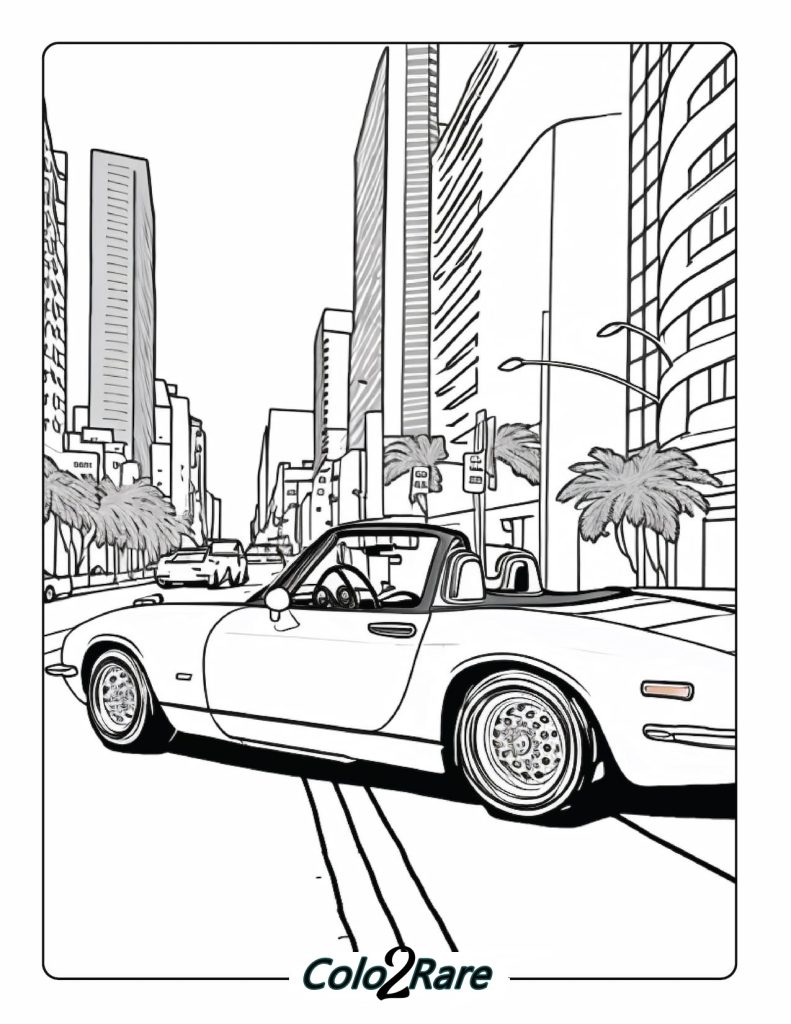 Disegni Porsche da colorare Serie Porsche