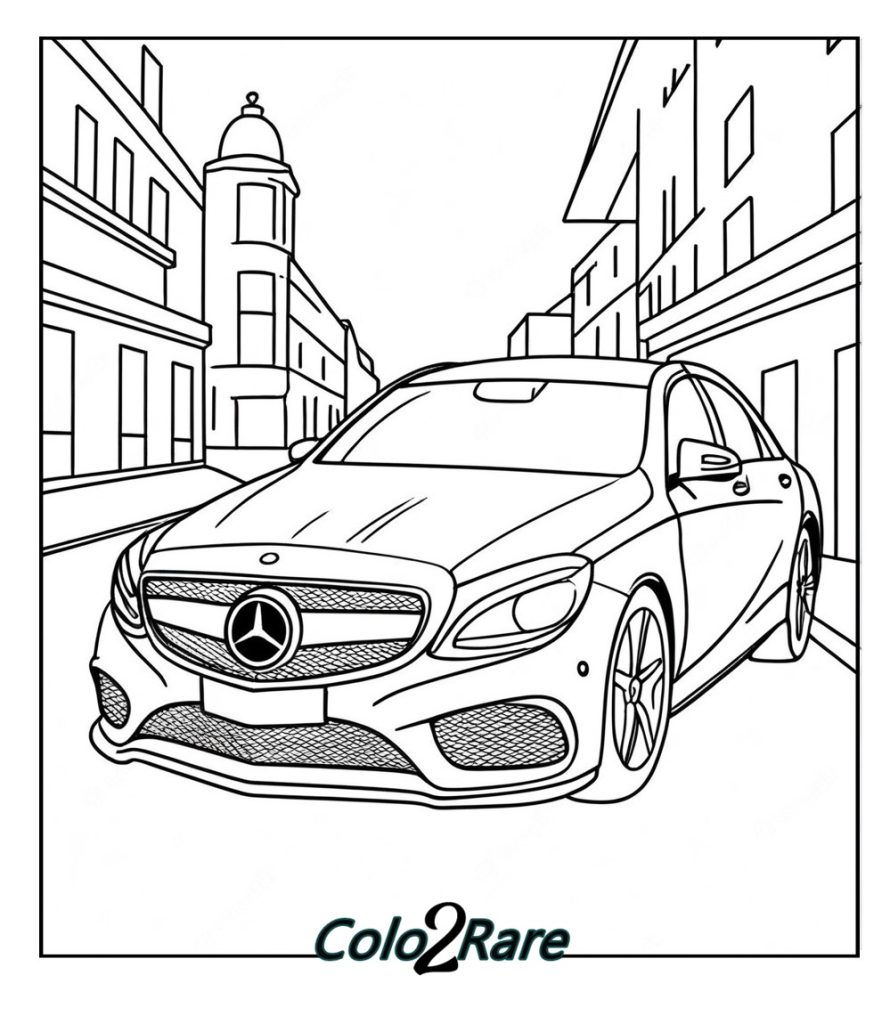 Disegni di Mercedes Benz da Colorare