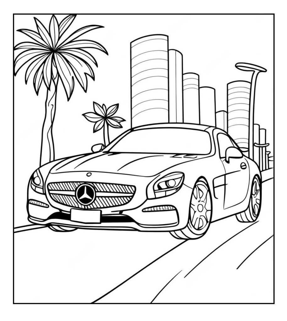 Disegni di Mercedes CLA 200 da Colorare