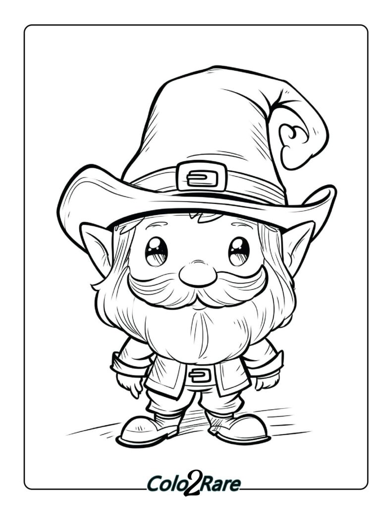 Disegni di Leprechaun da Colorare. 18 Attività Uniche Colorare