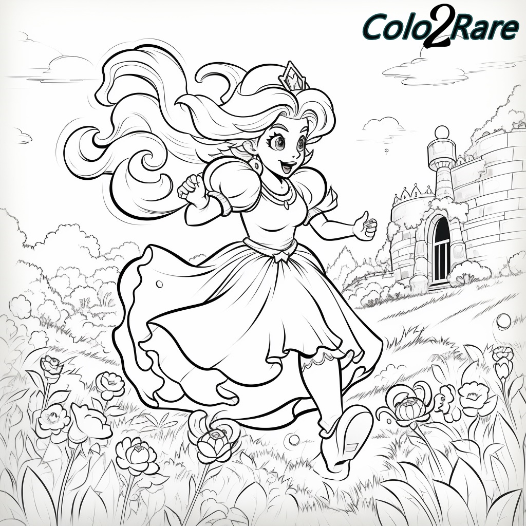 Divertente gioco da colorare della Principessa Peach